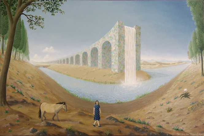 aquaduct schilderij painting water