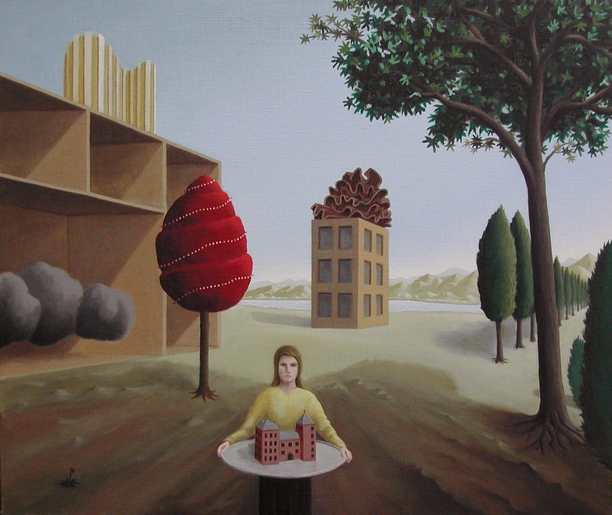 huis gebouw plan schilderij kunst art