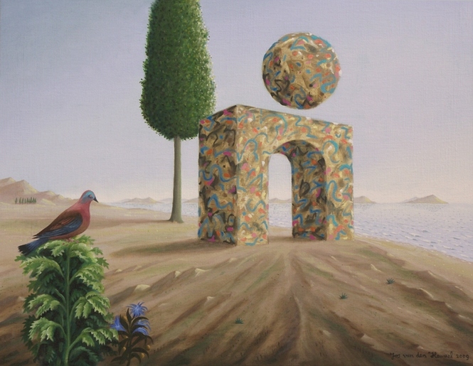 landscape landschap poort kunst art painting